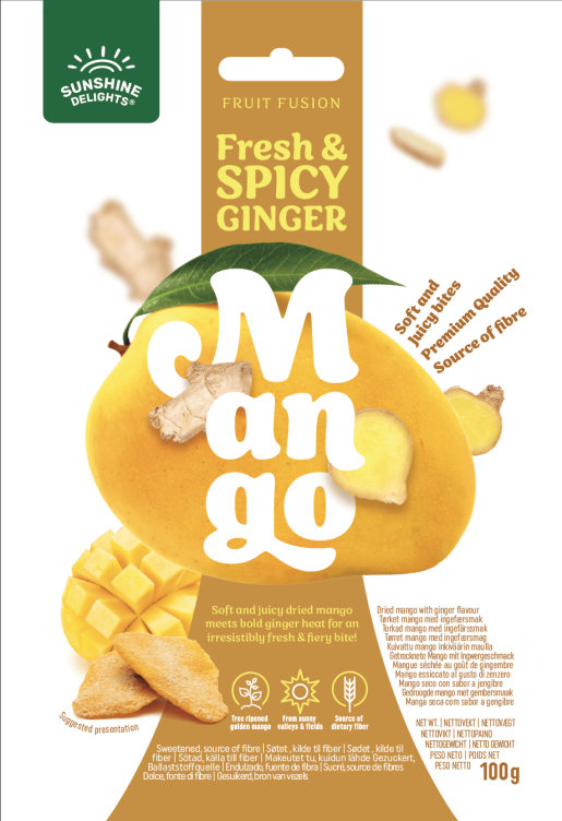 Ginger Mango 100g Sunshine Delights
