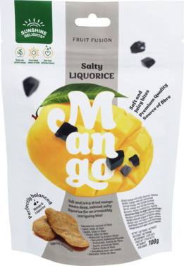Salty Liquorice Mango 100g Fruit Fusion Sunshine Delights