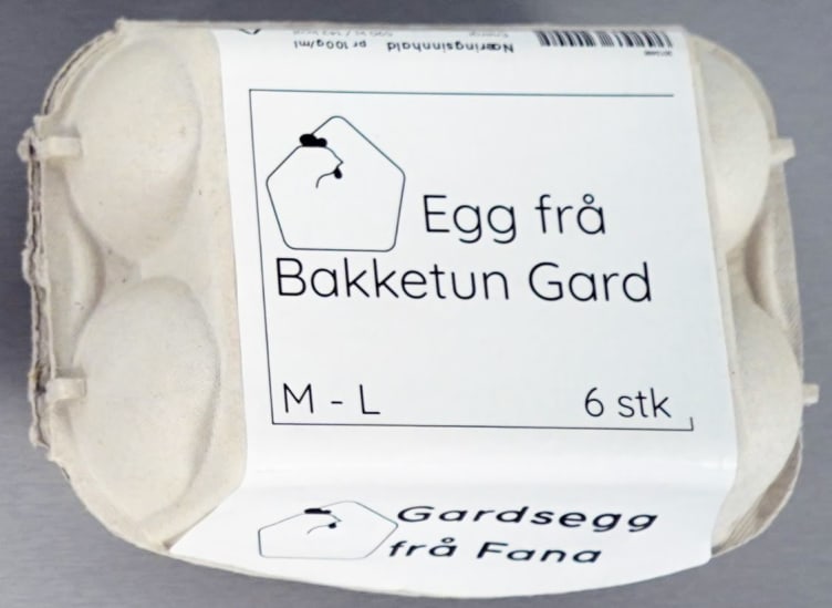 Egg Frittgående 6stk 402g Bakketun