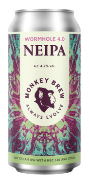 Monkey Brew Wormhole - Session Neipa 440ml 4.5% Alc