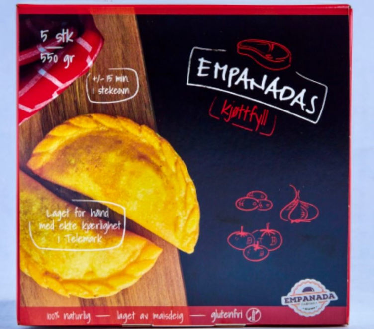Empanada m/Kjøttfyll 5stk 550g