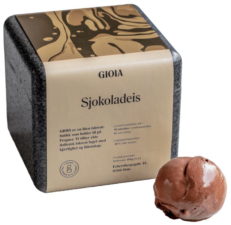 Sjokoladeis Valrhona 0,5l Gioia