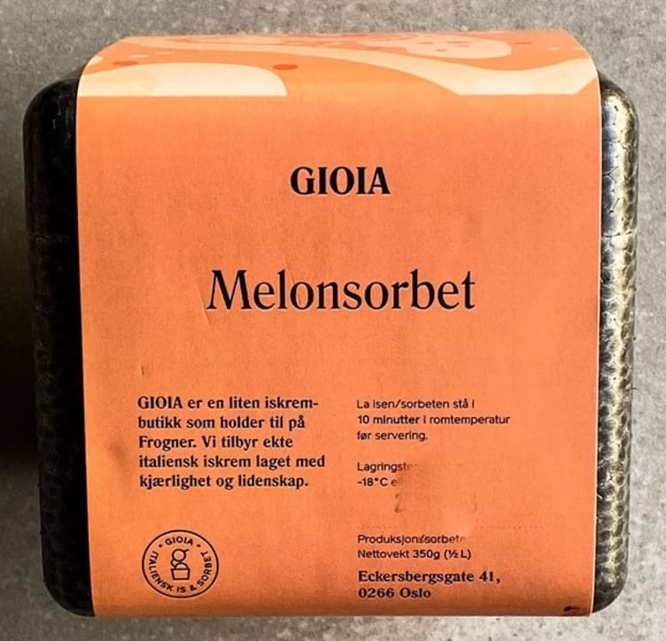 Melonsorbet 0,5l Gioia