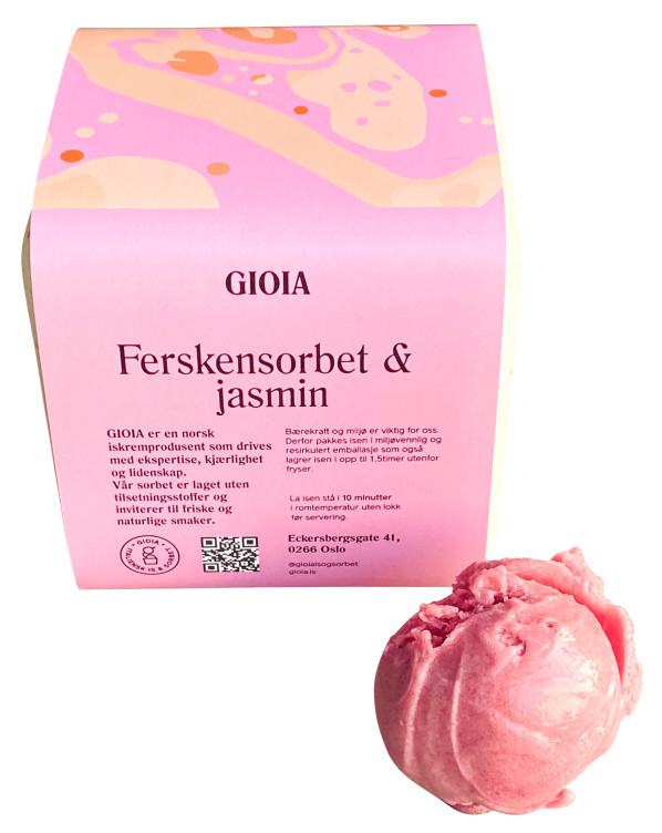 Fersken & Jasmin Is 0,5l Gioia