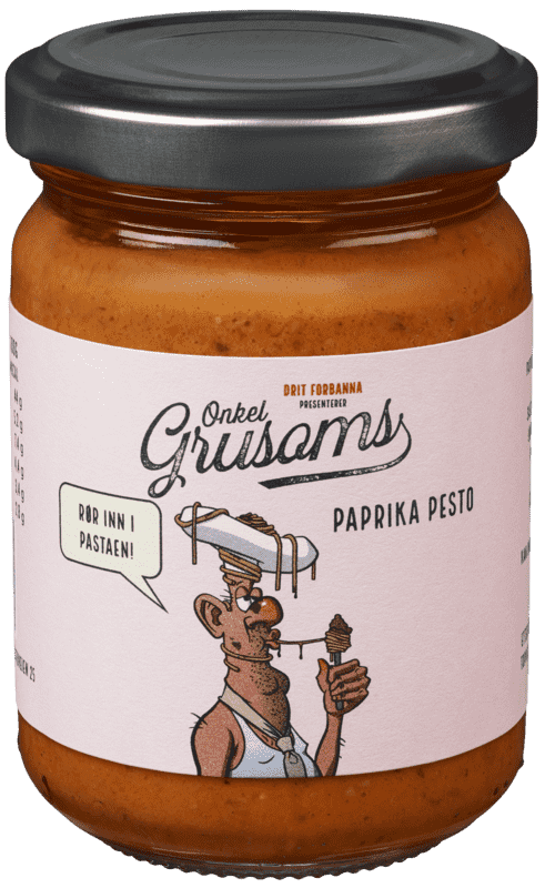 Onkel Grusoms Pesto Papria 135g