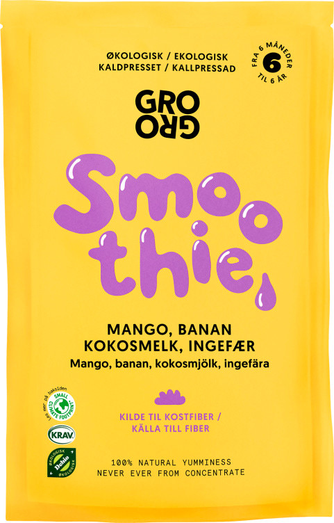 Smoothie Mango&Banan 100g Grogro