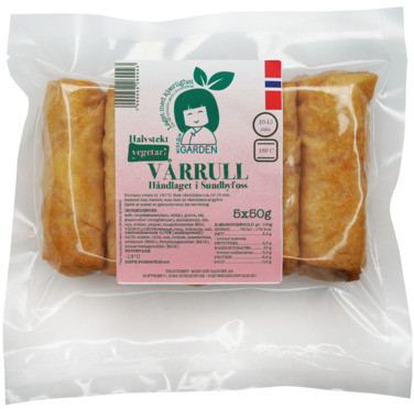 250g Halvstekte Vårruller Vegetar Fylt med Tofu