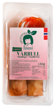 Norske Ferske & Håndlagede Vegetar Vårruller 2stk Miss Gin Garden
