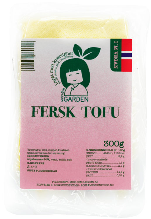 Tofu Fersk Norsk 300g Miss Gin Garden