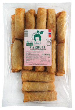 Norskproduserte Vårruller Vegetar Fylt med Tofu 25stk X 50g Frys
