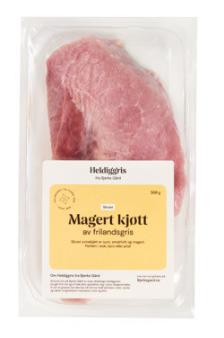 Heldiggris Skivet Magert Kjøtt av Frilandsgris 360g