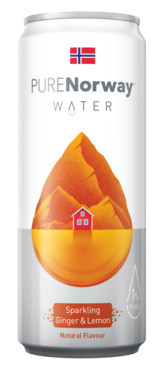 Sparkling Water Ginger & Lemon 330ml Purenorway