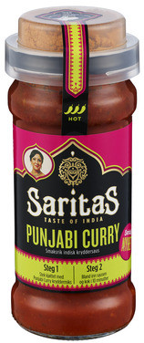 Saritass Punjabi Curry 360g med Toppkrydder