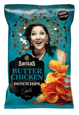 Butter Chicken Chips 120g Saritas