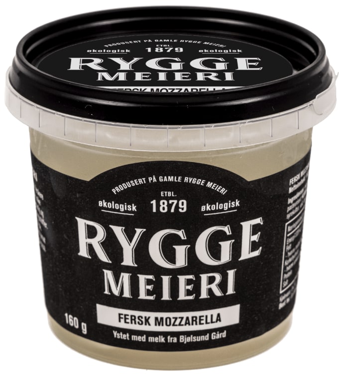 Mozzarella Økologisk 160g Rygge Meieri