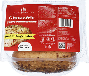 Glutenfrie Grove Rundstykker med Linfrø og Chiafrø