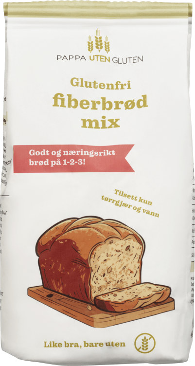 Fiberbrød Mix Gl.Fri 400g Pappa uten Gluten