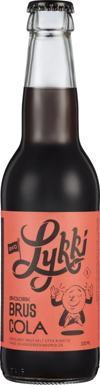 Cola Økologisk 0,33l flaske Lykki