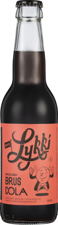 Cola Økologisk 0,33l flaske Lykki