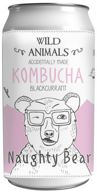 Wild Animals Kombucha Naughty Bear 0.33l bx