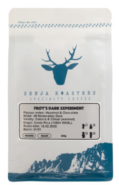 Frøy's Dark Experiment Hele Bønner 200g Senja Roasters