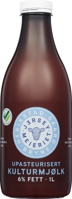 Kulturmjølk 6% Upasteurisert 1l Jerseymeieriet