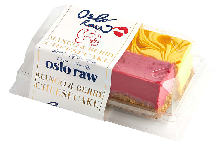 Mango&Berry Cheesecake 2pk 180g Oslo Raw