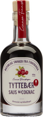 Tyttebærsirup med Konjakk 100ml Ebbas Matgleder Linnea Finnskogen