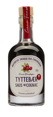 Tyttebærsirup med Konjakk 100ml Ebbas Matgleder Linnea Finnskogen