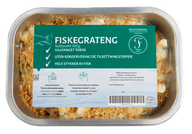 Fredriks Røker Fiskegrateng 900g