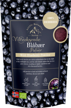 Viltvoksende Blåbærpulver 50g
