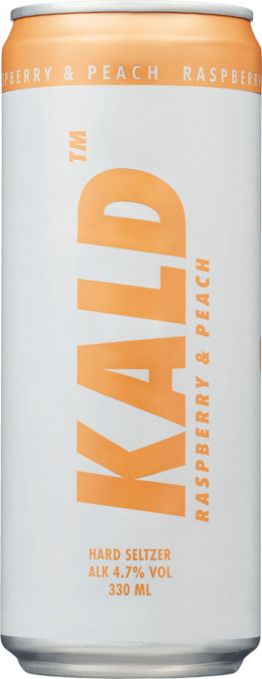 Kald Hard Seltzer Raspberry&Peach 0,33l boks