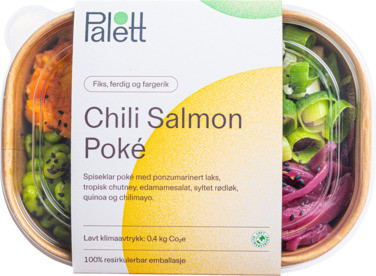 Chili Salmon Poké 410g Palett