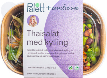 Thaisalat med Kylling 350g Palett