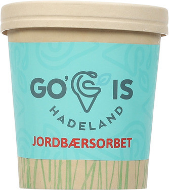 Jordbær Sorbet Ca 500 ml Go'is Hadeland