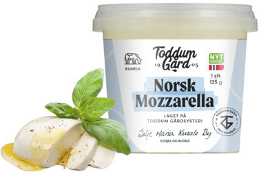 Toddum Gård Norsk Mozzarella 125g