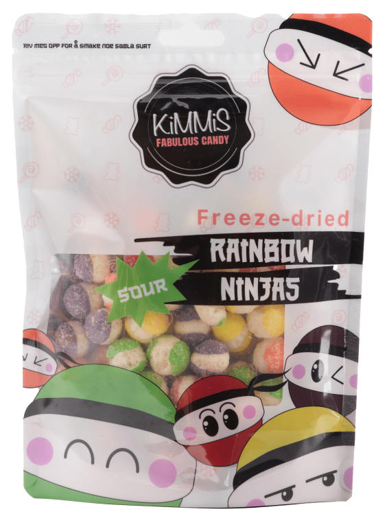 Ninjas Sour 100g Kimmis Rainbow