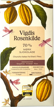 70% Kiteni Mørk Sjokolade Vigdis Rosenkilde