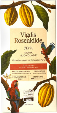 70% Echarate Mørk Sjokolade Vigdis Rosenkilde