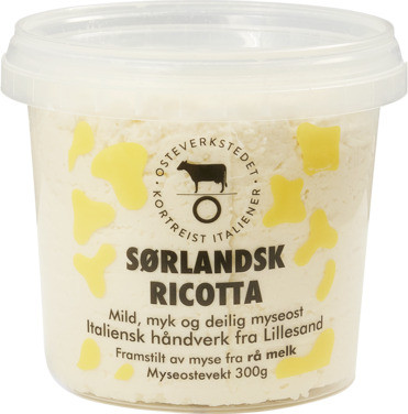 Sørlandsk Ricotta 300g Osteverkstedet