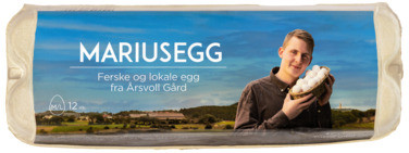 Mariusegg m/l 12stk Årsvoll Gård