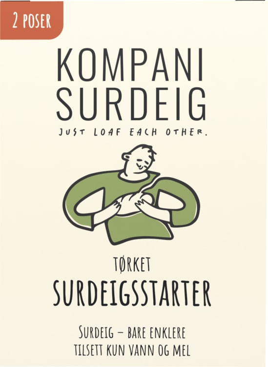 Surdeigsstart Tørket 15g, 2stk Kompani Surdeig