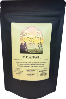 Hverdagskaffe Filtermalt 250g Corado Coffee Roasters