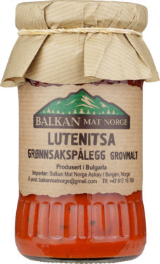 Lutenitsa-grønnsakspålegg Grovmalt 300g Balkan Mat Norge