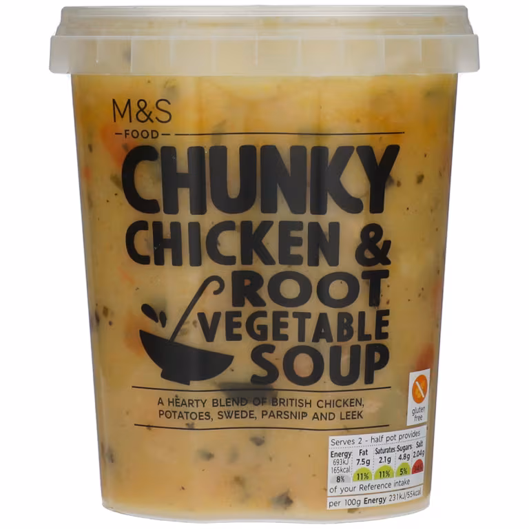 M&S Chunky Chicken and Root Vegetable Soup