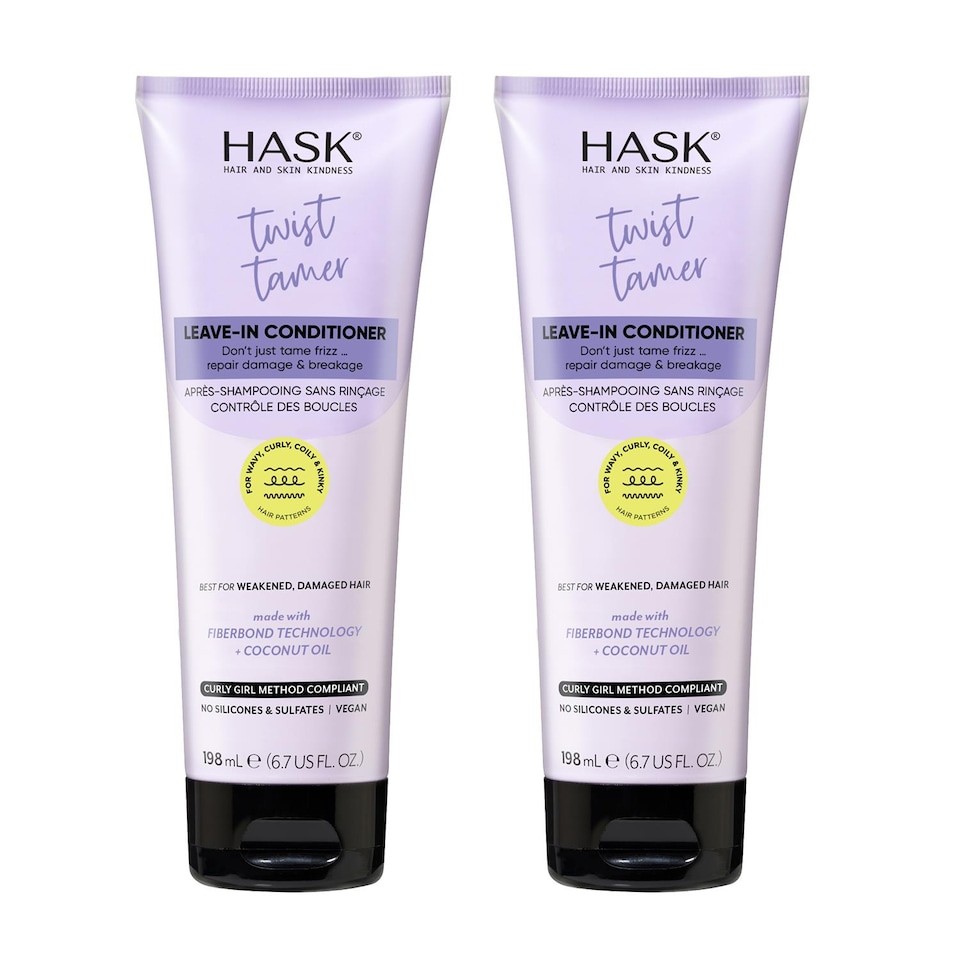 Hask Texture Solutions Twist Tamer Leave-In Conditioner Curl Control, 2 pack