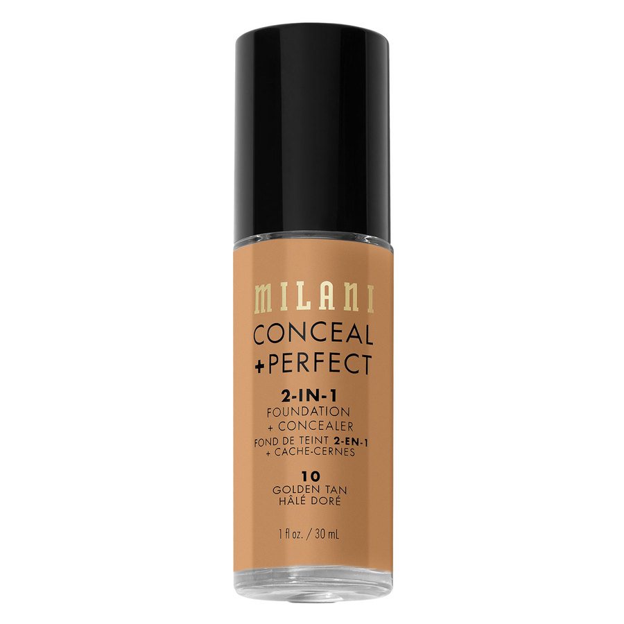 Milani Cosmetics Conceal + Perfect 2-In-1 Foundation + Concealer 10 Golden Tan 30ml