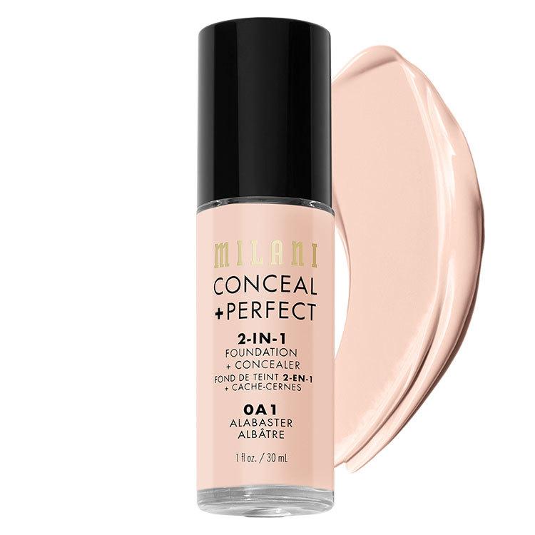 Milani Cosmetics Conceal + Perfect 2-In-1 Foundation + Concealer 0A1 Alabaster 30ml