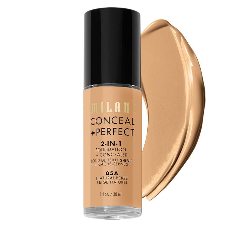 Milani Cosmetics Conceal & Perfect 2 In 1 Foundation + Concealer 05A Natural Beige 30ml