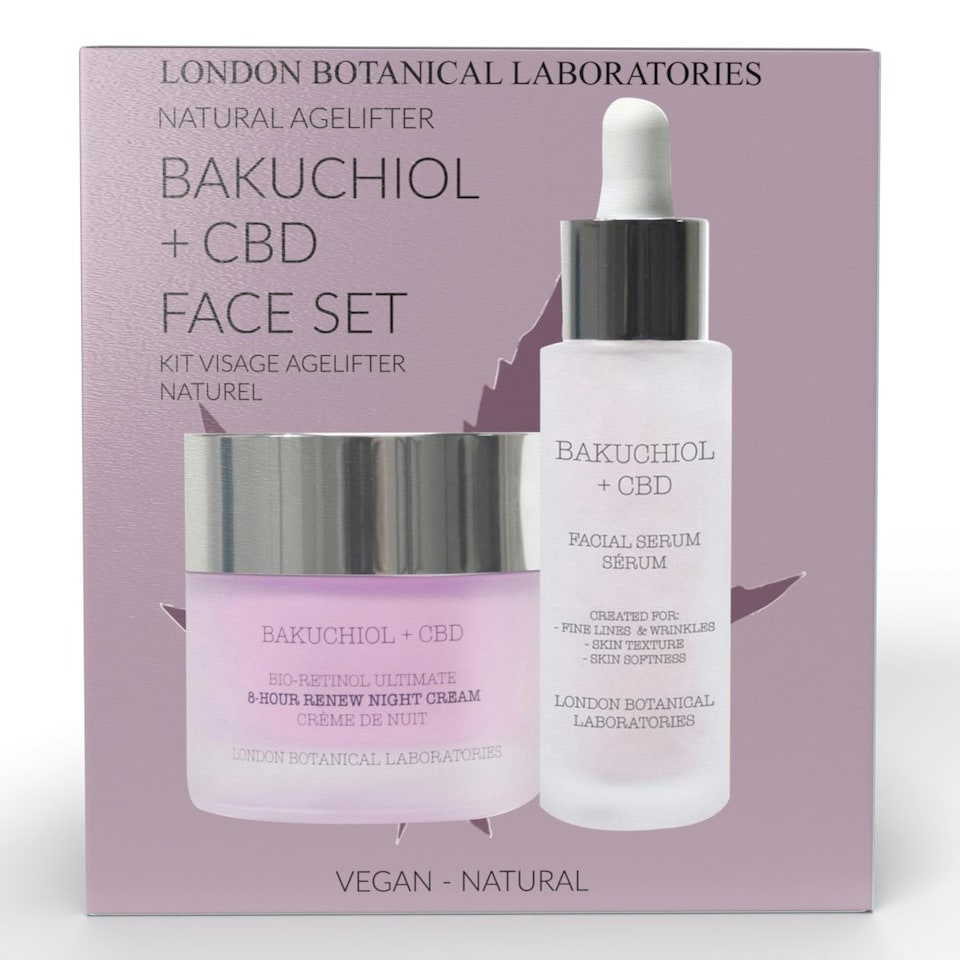 Lbl- Cbd + Bakuchiol Face Set ( Serum + Moisturizers )